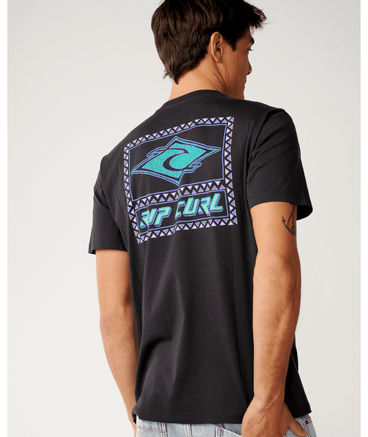 Rip Curl Mens Disorder Legacy Relaxed Tee - Washed Black