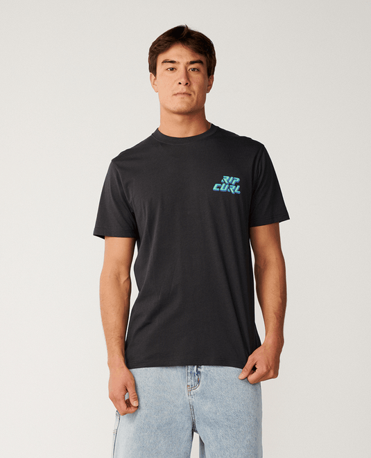 Rip Curl Mens Disorder Legacy Relaxed Tee - Washed Black