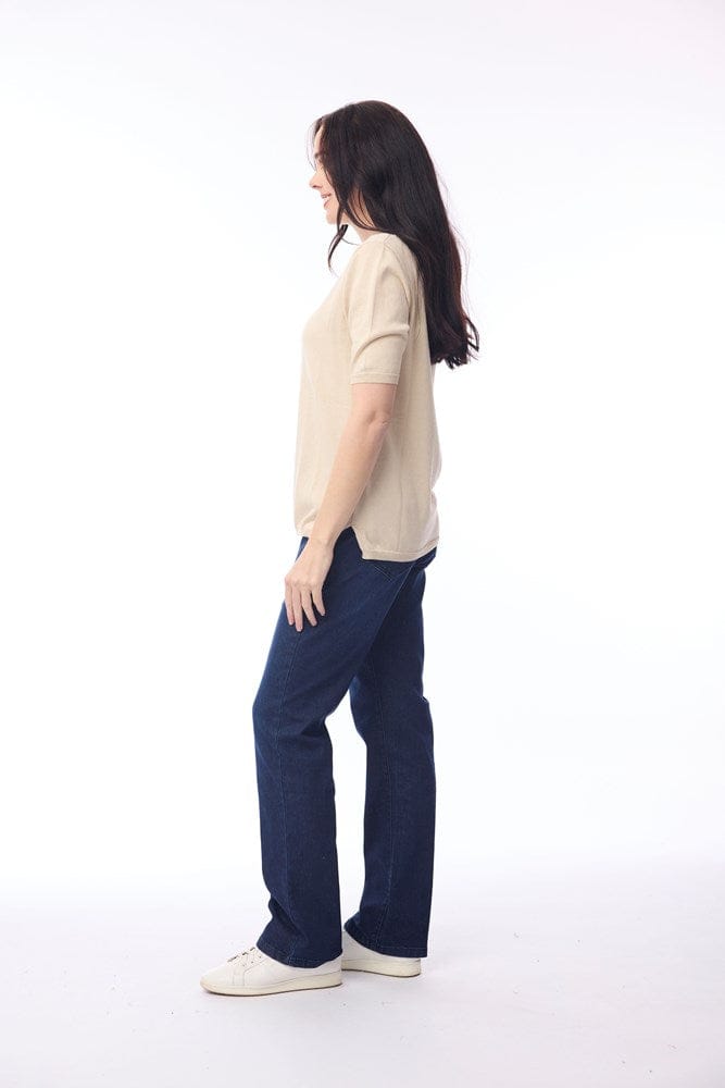 Load image into Gallery viewer, Orientique Womens Knit Tee - Natural Melange
