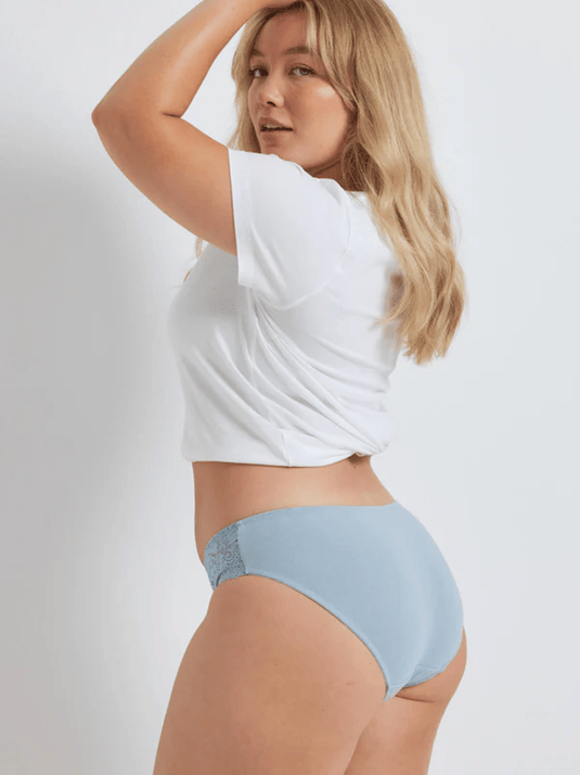 Kayser Cotton & Lace Hi Cut Brief