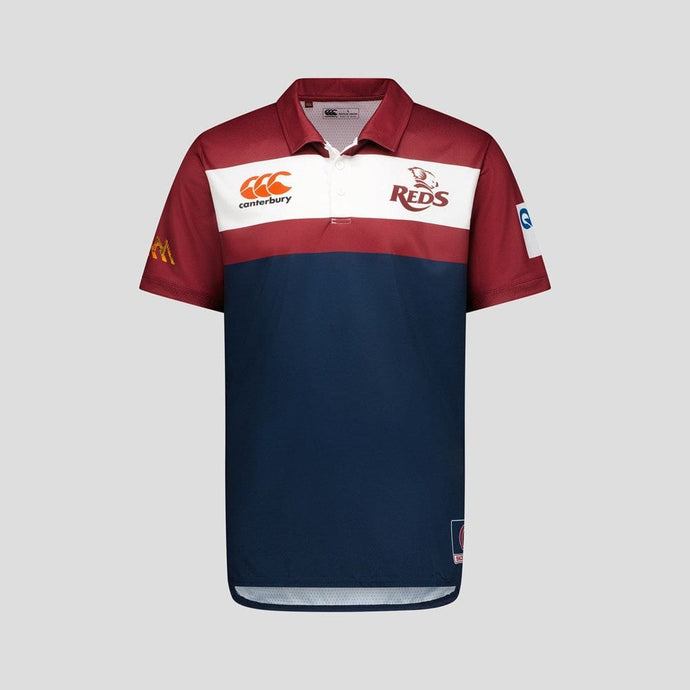 Canterbury Mens QLD Red Media Polo