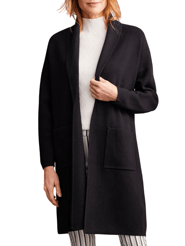 Load image into Gallery viewer, Tribal Womens Double Knit Plaid Long Sleeve Coatigan
