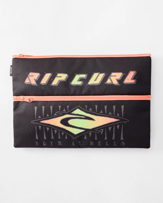 Rip Curl X-Large Pencil Case - Black/Orange