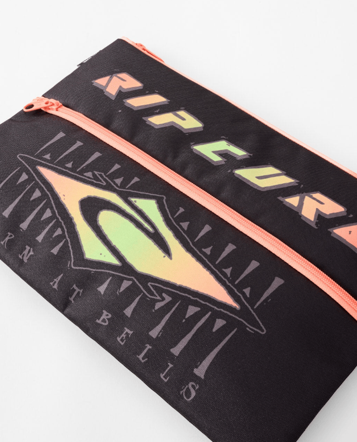 Load image into Gallery viewer, Rip Curl X-Large Pencil Case - Black/Orange
