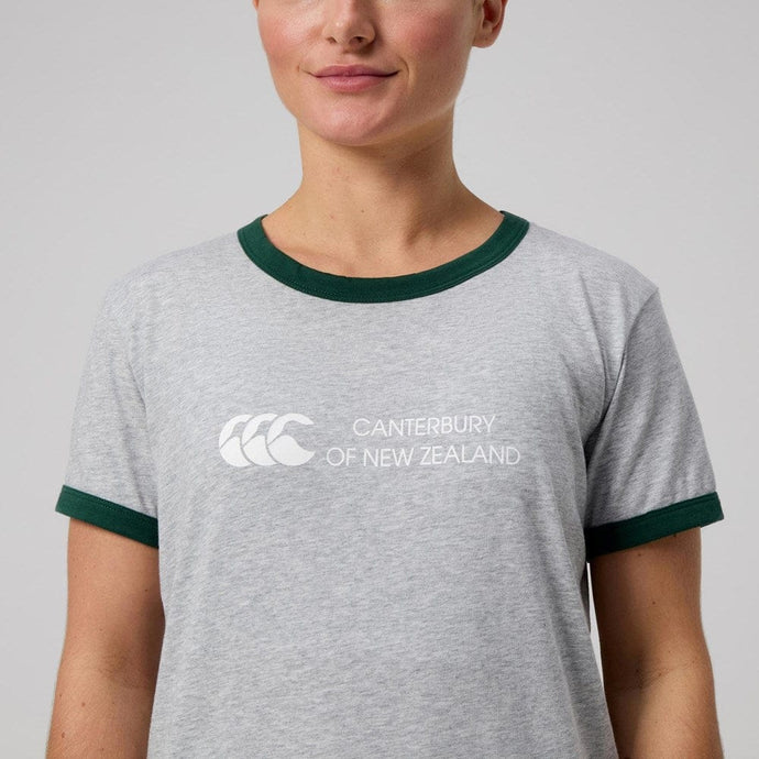 Canterbury Womens Legends Ringer T-Shirt Grey