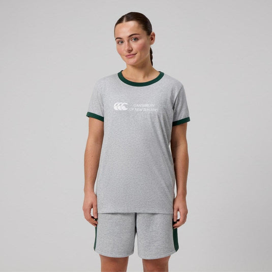 Canterbury Womens Legends Ringer T-Shirt Grey