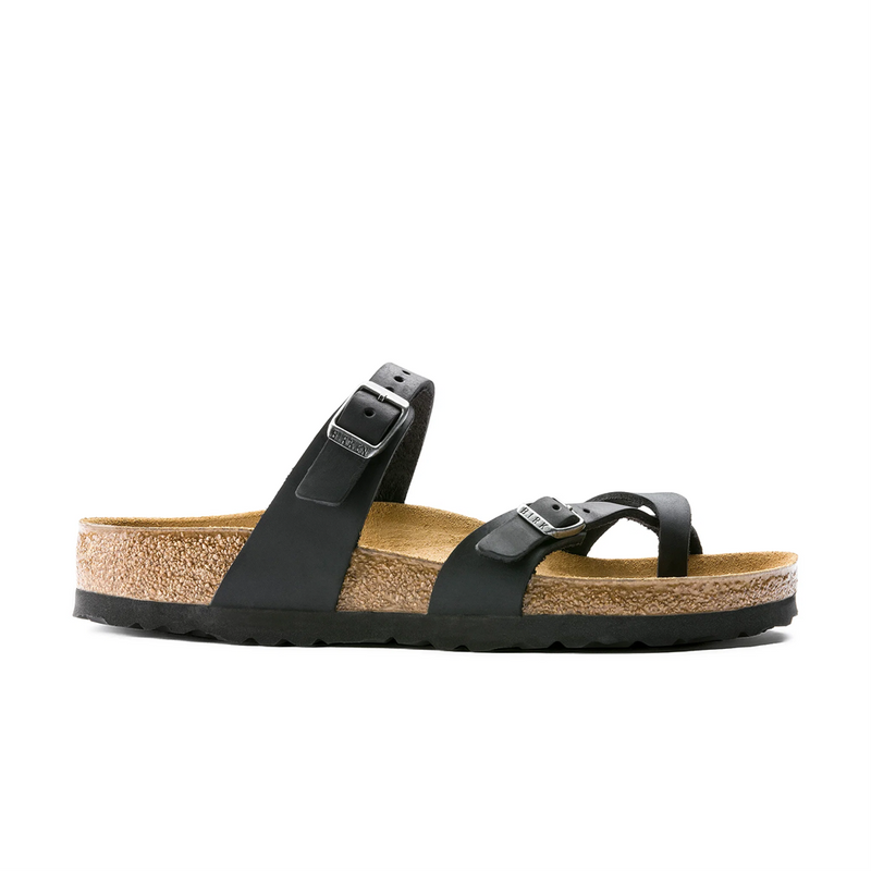Load image into Gallery viewer, Birkenstock Mayari Black Oiled Leather
