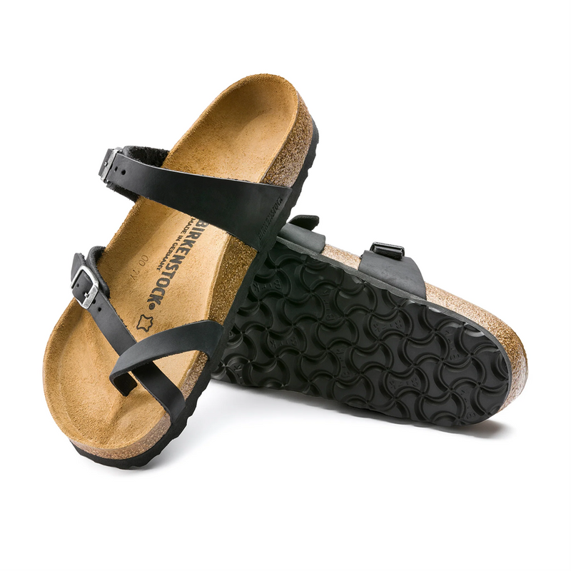 Load image into Gallery viewer, Birkenstock Mayari Black Oiled Leather
