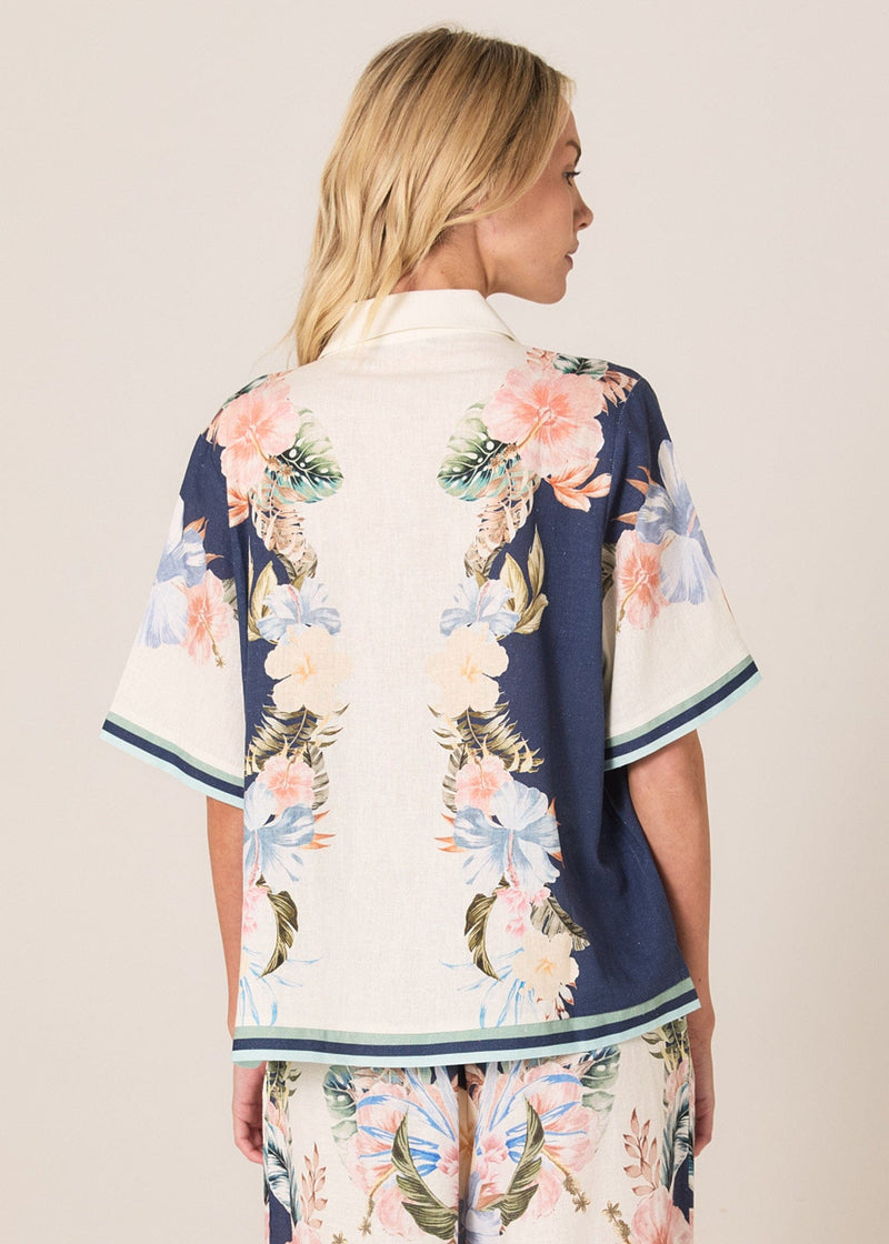 Load image into Gallery viewer, Fate &amp; Becker Solara Placement Print Collared Shirt
