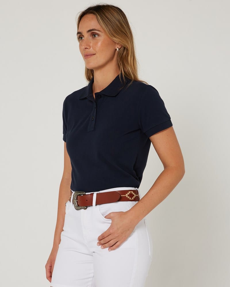 Load image into Gallery viewer, Pilbara Womens Classic Cotton Polo - French Navvy

