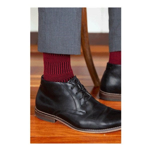 Humphrey Law Mens 65% Fine Merino Wool Patterned Mens Health Sock