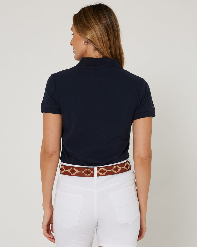 Load image into Gallery viewer, Pilbara Womens Classic Cotton Polo - French Navvy
