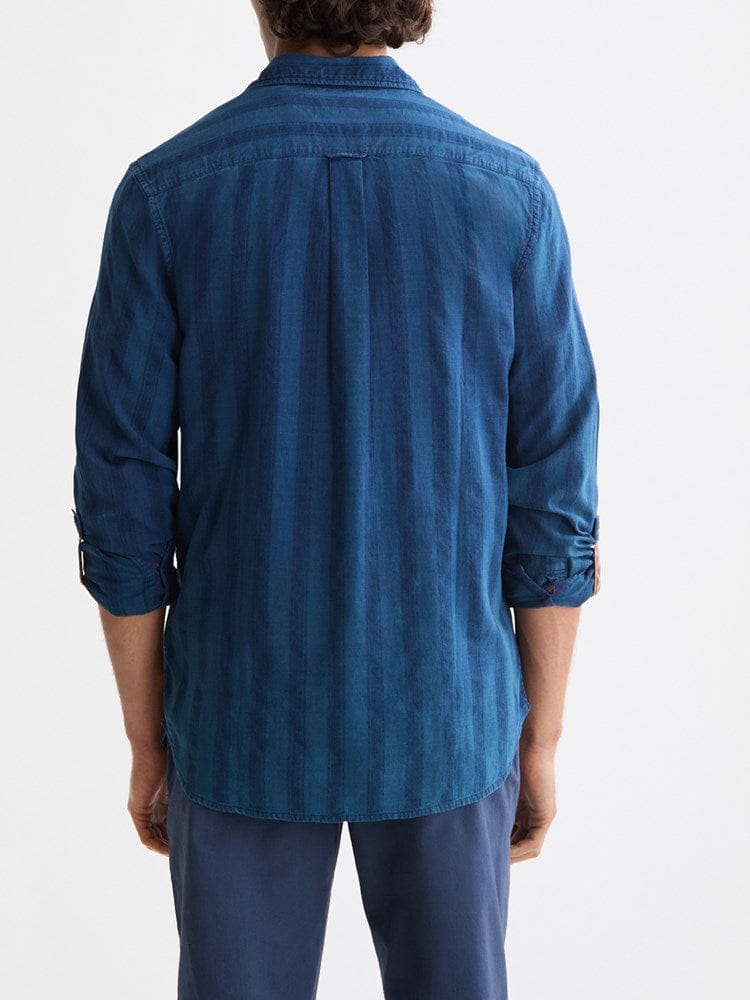 Load image into Gallery viewer, Scotch &amp; Soda Mens Textured Indigo Shirt
