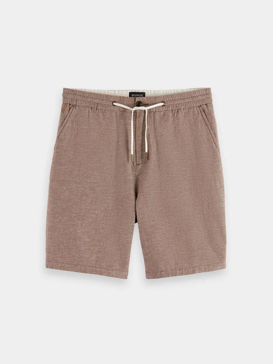 Scotch & Soda Mens Fave Cotton-Linen Shorts