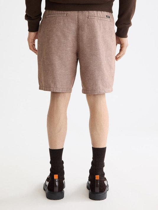 Scotch & Soda Mens Fave Cotton-Linen Shorts