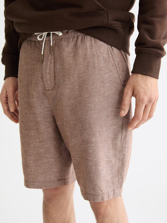 Scotch & Soda Mens Fave Cotton-Linen Shorts