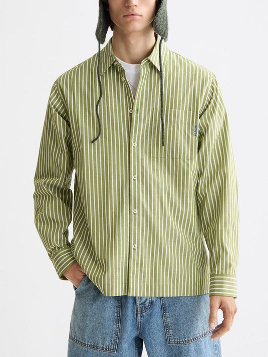 Scotch & Soda Mens Striped Poplin Shirt