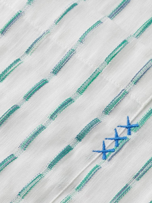 Scotch & Soda Mens Striped Cotton-voile Shirt