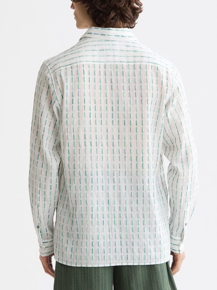 Load image into Gallery viewer, Scotch &amp; Soda Mens Striped Cotton-voile Shirt
