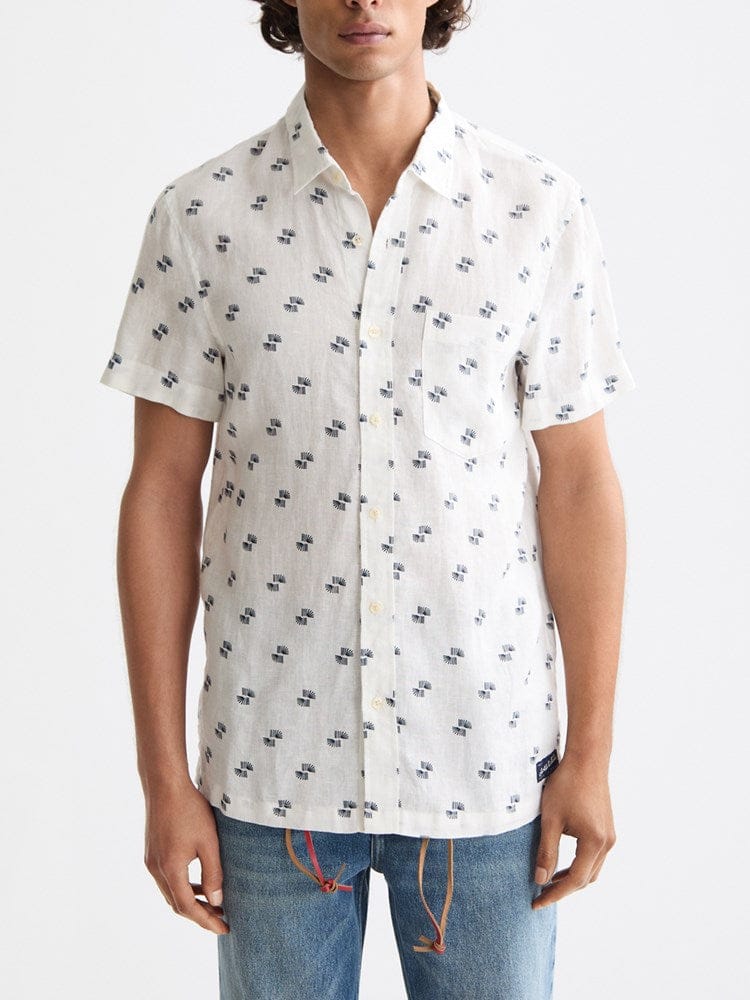 Load image into Gallery viewer, Scotch &amp; Soda Mens Printed Linen Shirt

