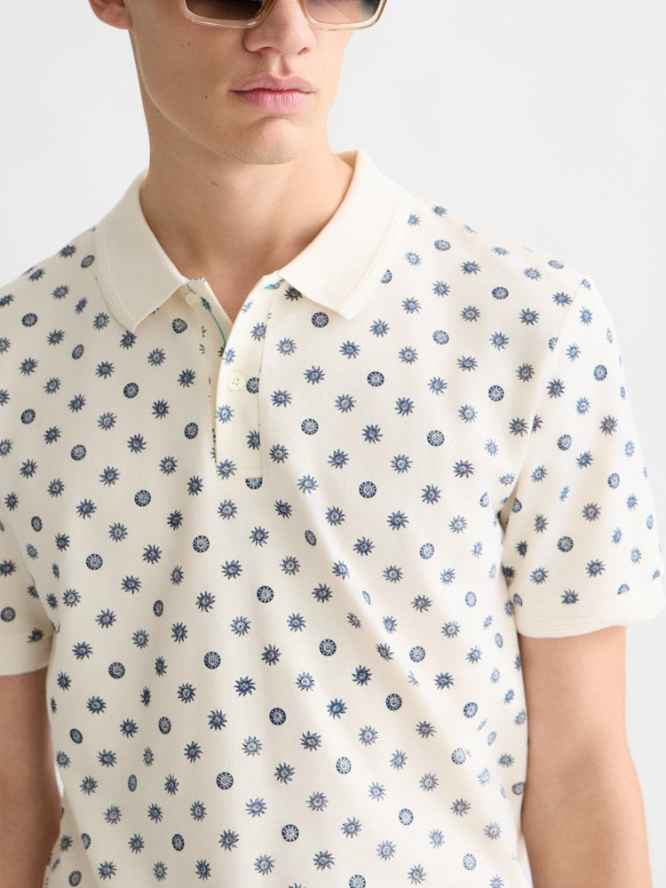Load image into Gallery viewer, Scotch &amp; Soda Mens Microprinted Regular Fit Polo
