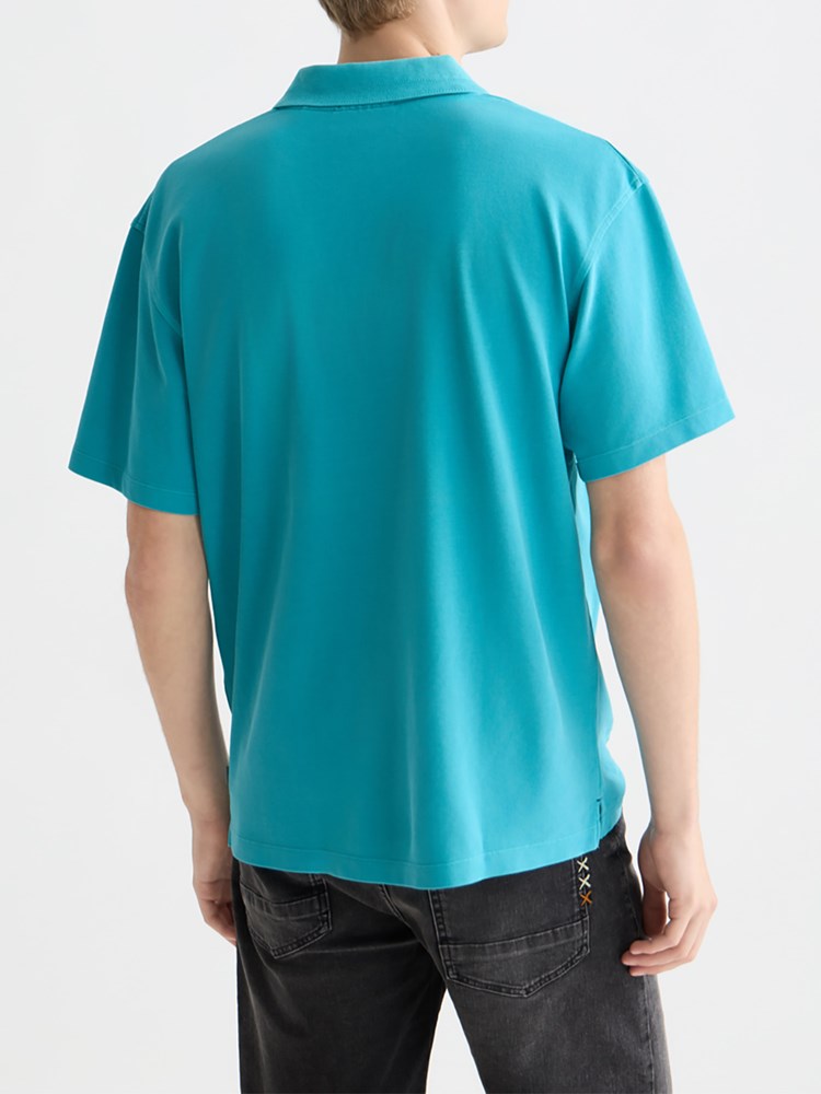 Load image into Gallery viewer, Scotch &amp; Soda Mens Pique Polo - Tahitian Teal
