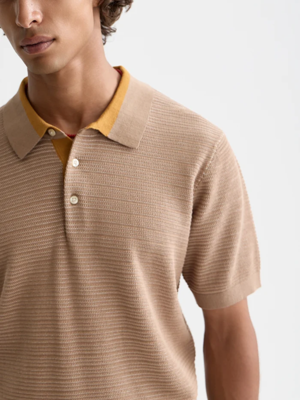 Load image into Gallery viewer, Scotch &amp; Soda Mens Amphora Structured Knitted Polo
