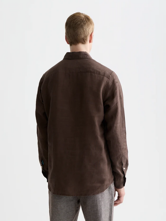 Scotch & Soda Mens Seasonal Core Linen Shirt
