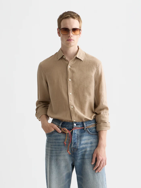 Load image into Gallery viewer, Scotch &amp; Soda Mens Seasonal Core Linen Shirt
