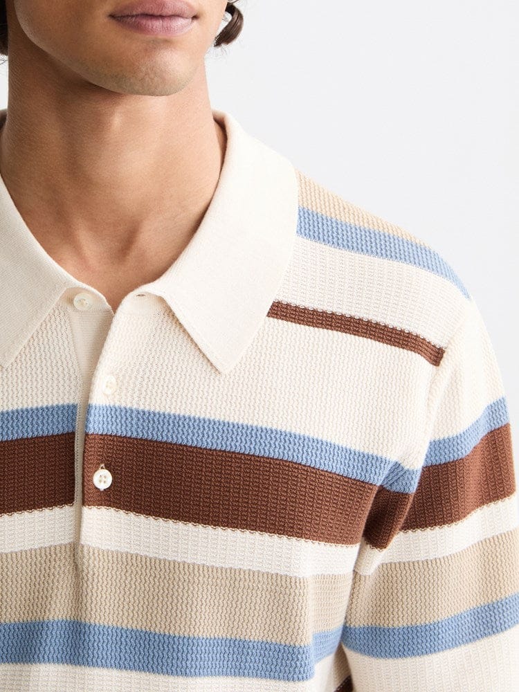 Load image into Gallery viewer, Scotch &amp; Soda Mens Knitted Striped Polo
