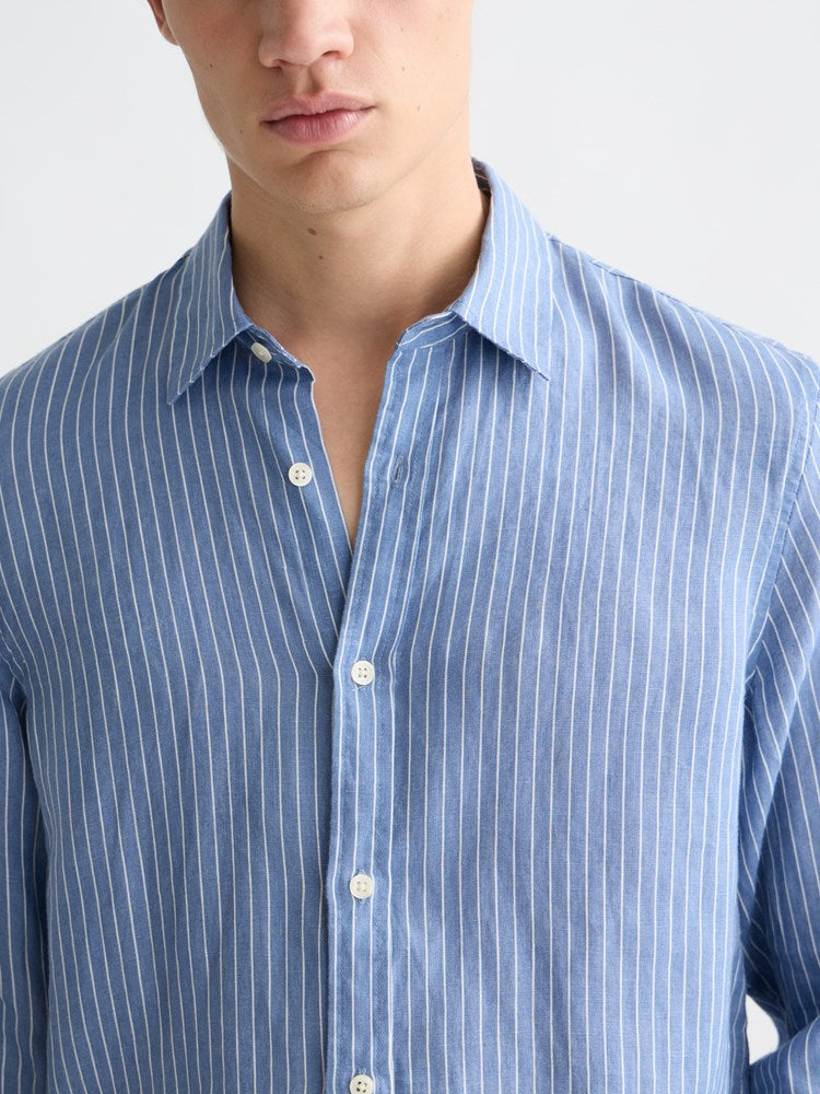 Load image into Gallery viewer, Scotch &amp; Soda Mens Striped Linen Shirt
