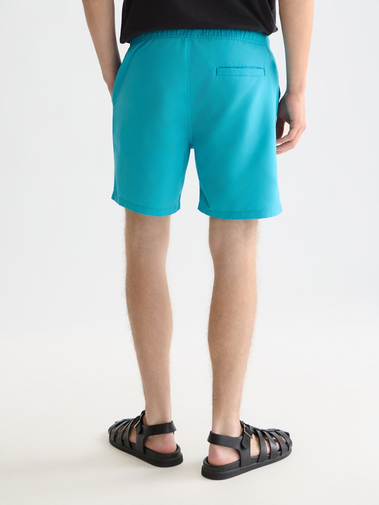 Load image into Gallery viewer, Scotch &amp; Soda Mens Magic Printed Swimshorts - Diamond Tahitian Teal
