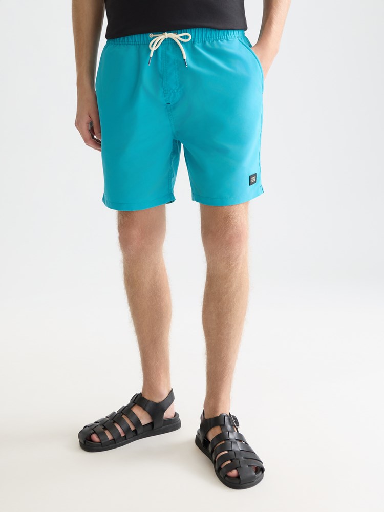 Load image into Gallery viewer, Scotch &amp; Soda Mens Magic Printed Swimshorts - Diamond Tahitian Teal
