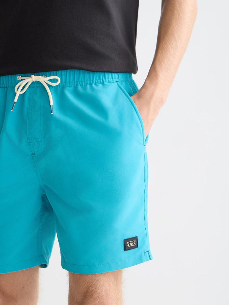Load image into Gallery viewer, Scotch &amp; Soda Mens Magic Printed Swimshorts - Diamond Tahitian Teal
