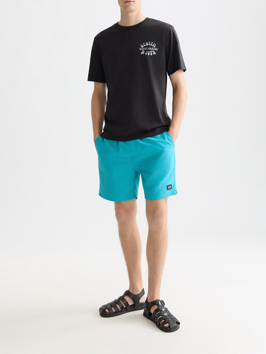 Scotch & Soda Mens Magic Printed Swimshorts - Diamond Tahitian Teal