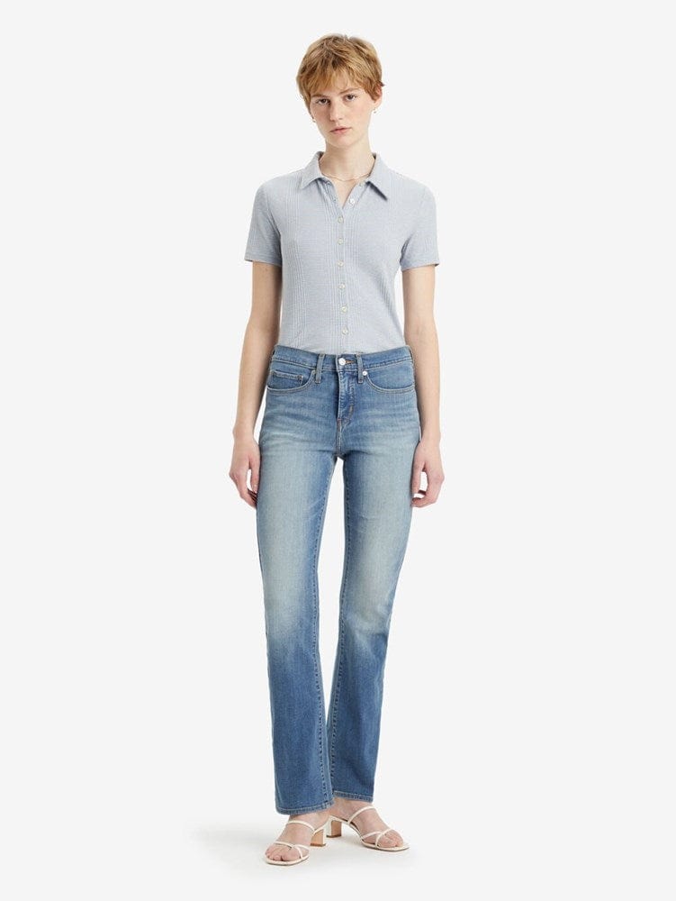 Load image into Gallery viewer, Levis Womens 315 Shaping Bootcut Jeans - Smudged Line
