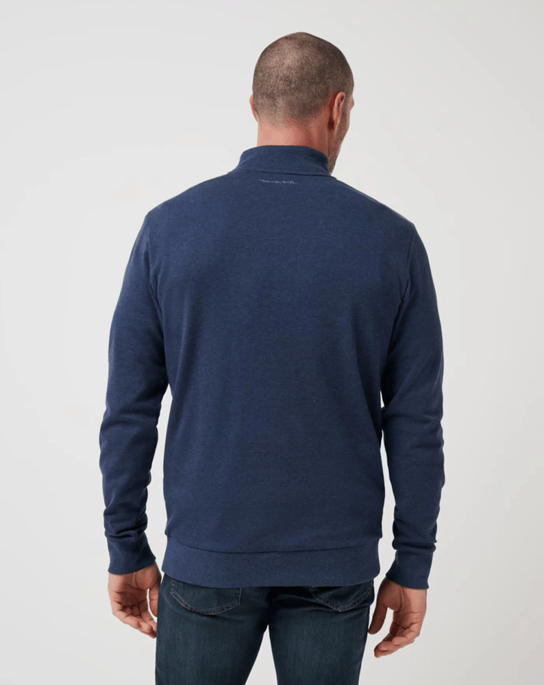 Load image into Gallery viewer, Travis Mathew Mens Cloud Quarter Zip 2.0 - Blue Heather
