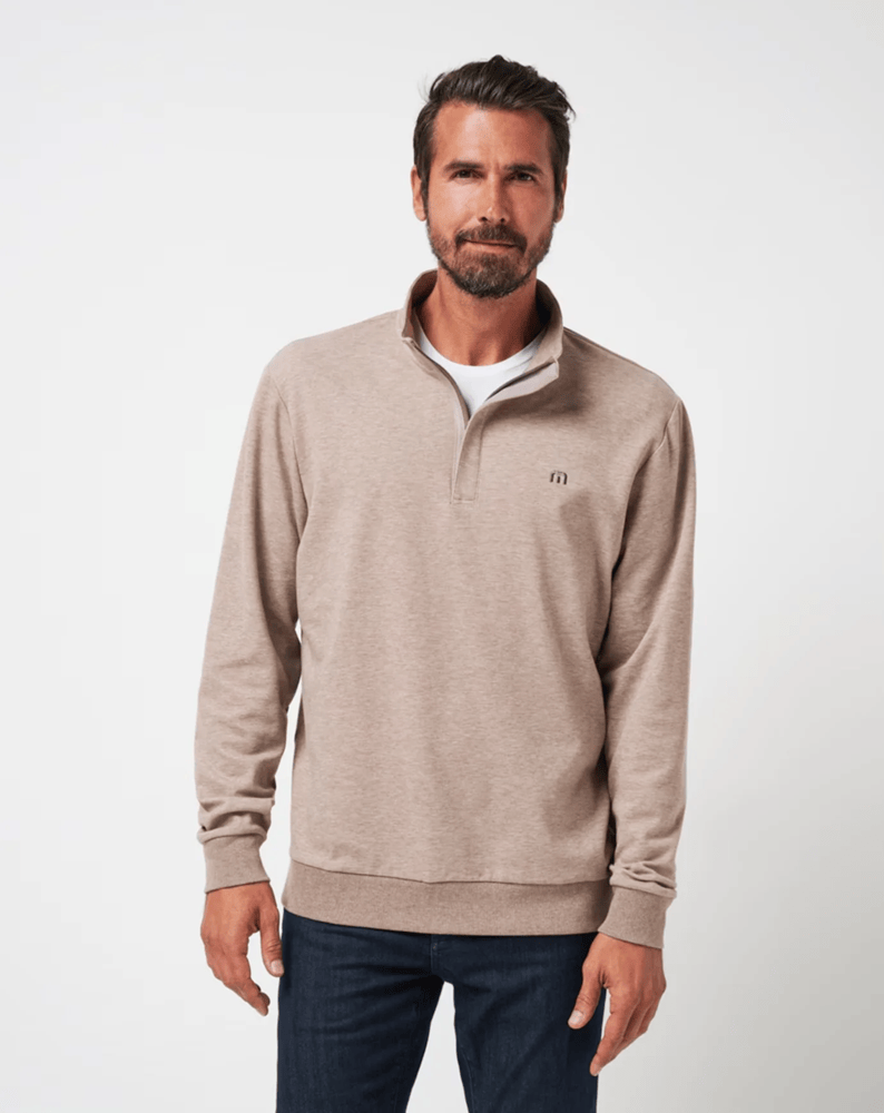 Load image into Gallery viewer, Travis Mathew Mens Cloud Quarter Zip 2.0 - Portabella
