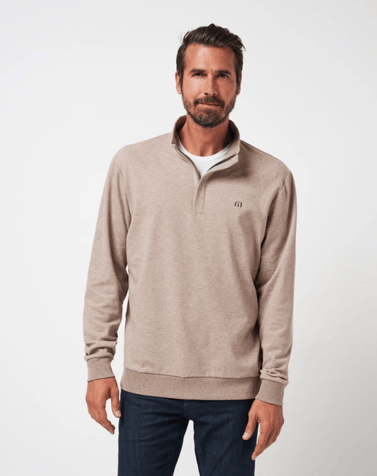 Travis Mathew Mens Cloud Quarter Zip 2.0 - Portabella