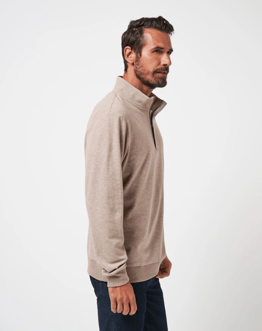 Travis Mathew Mens Cloud Quarter Zip 2.0 - Portabella