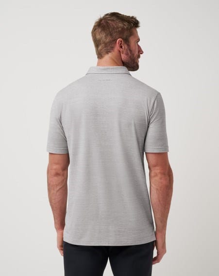 Load image into Gallery viewer, Travis Mathew Mens The Heater Polo - Heather Mircochip
