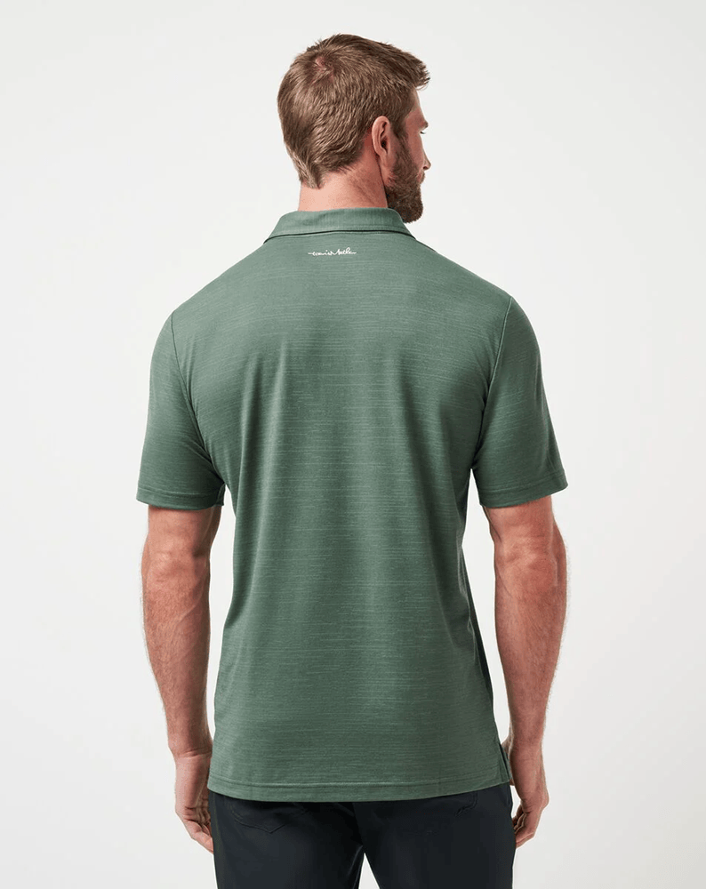 Load image into Gallery viewer, Travis Mathew Mens The Heather Polo - Balsam Green

