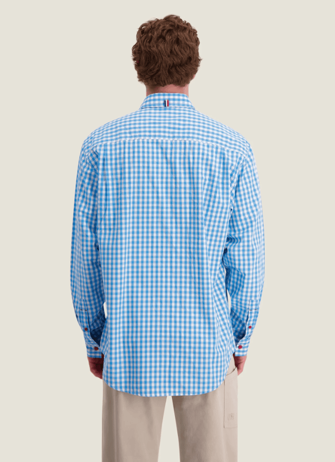 Load image into Gallery viewer, S. Kidman Mens Holstein Long Sleeve Shirt - Pale Blue
