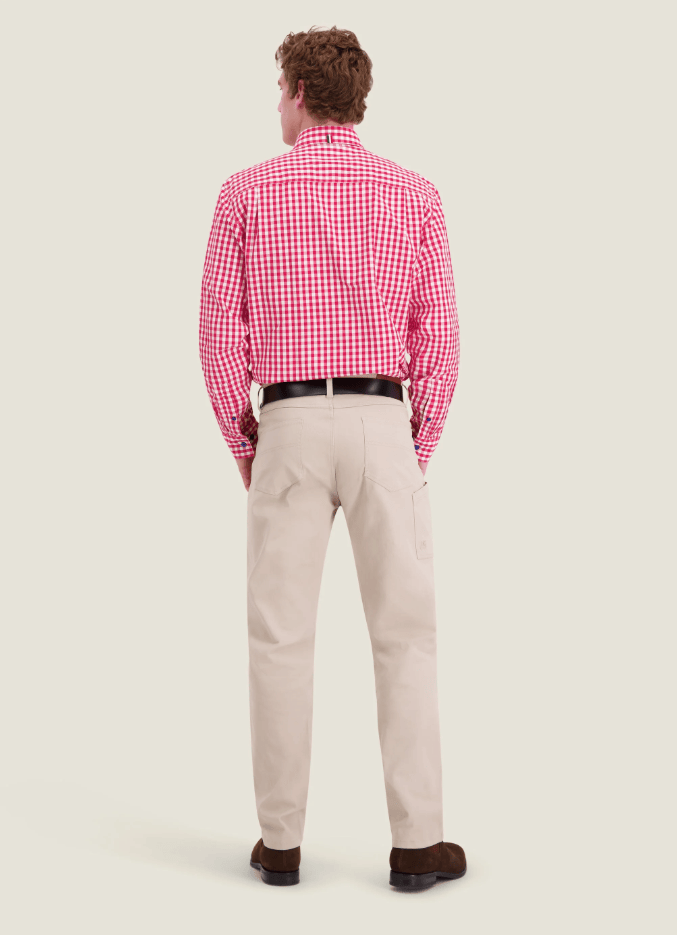 Load image into Gallery viewer, S. Kidman Mens Holstein Long Sleeve Shirt - Red
