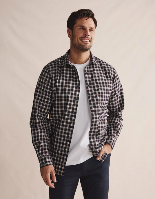 S. Kidman Mens Willoughby Check Shirt Slim Fit