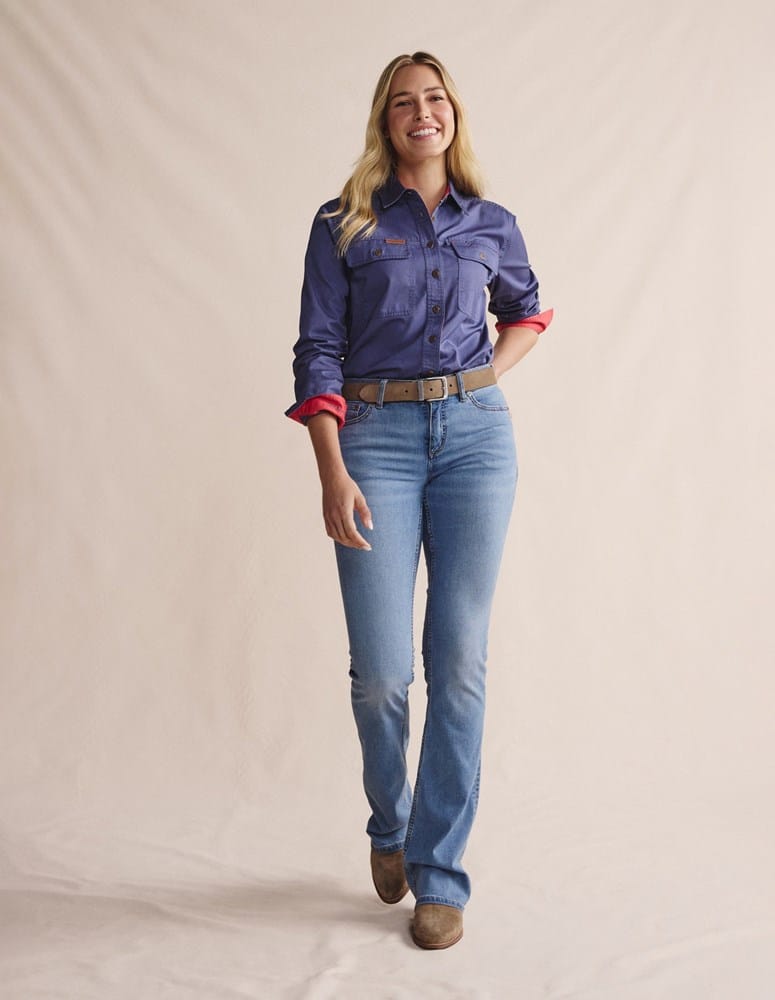 Load image into Gallery viewer, S. Kidman Womens Spencer Full Placket Work Shirt - Lennox

