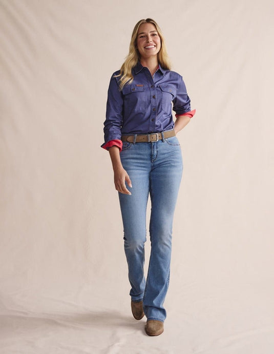 S. Kidman Womens Spencer Full Placket Work Shirt - Lennox