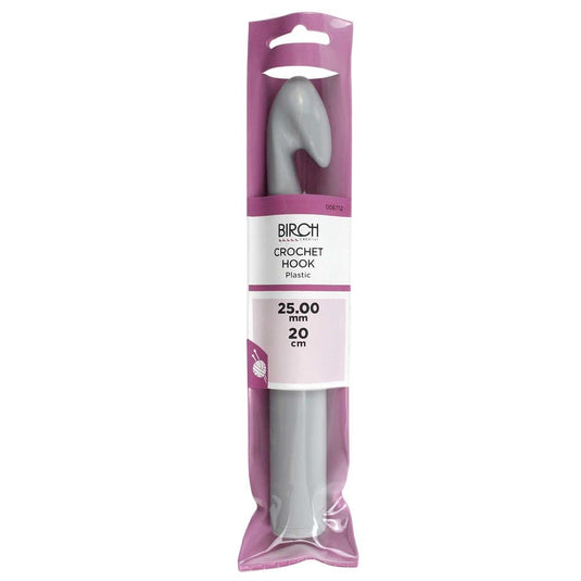 Birch Crochet Hooks (Plastic) - 25mm x 20cm