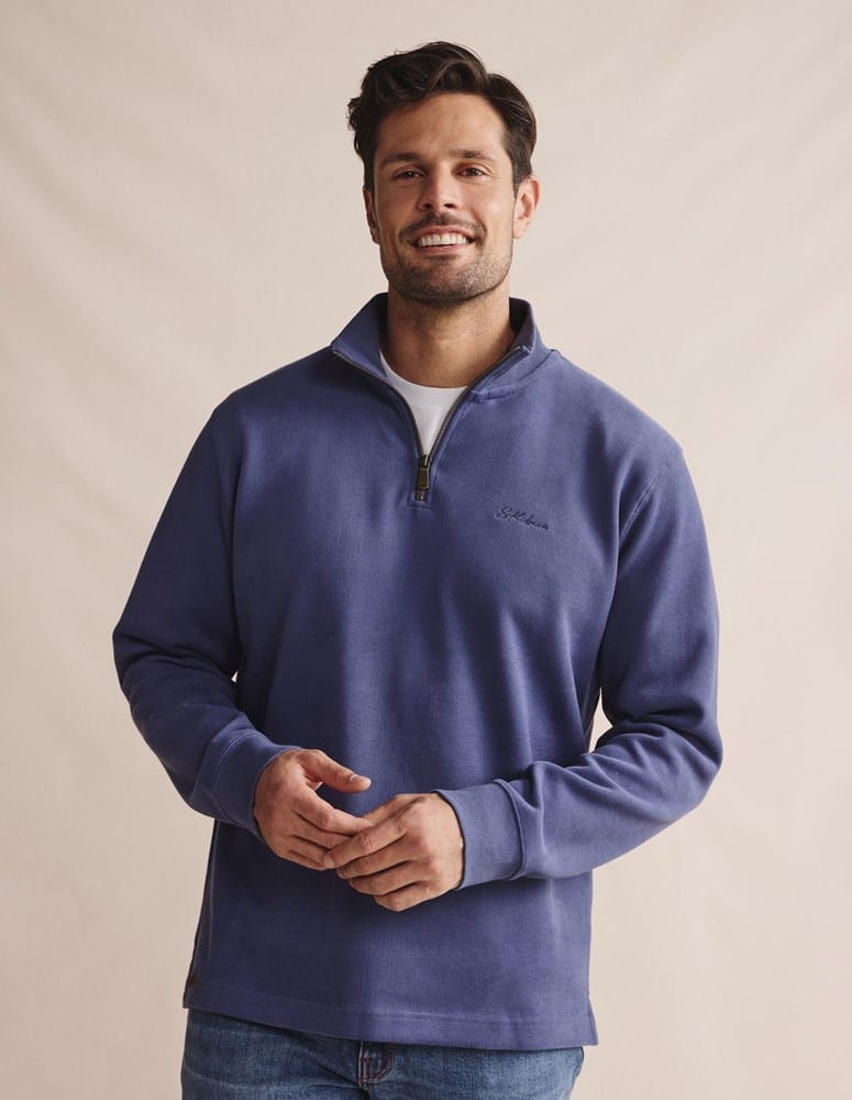 Load image into Gallery viewer, S.Kidman Mens Northam Quarter Zip Jumper - Lennox
