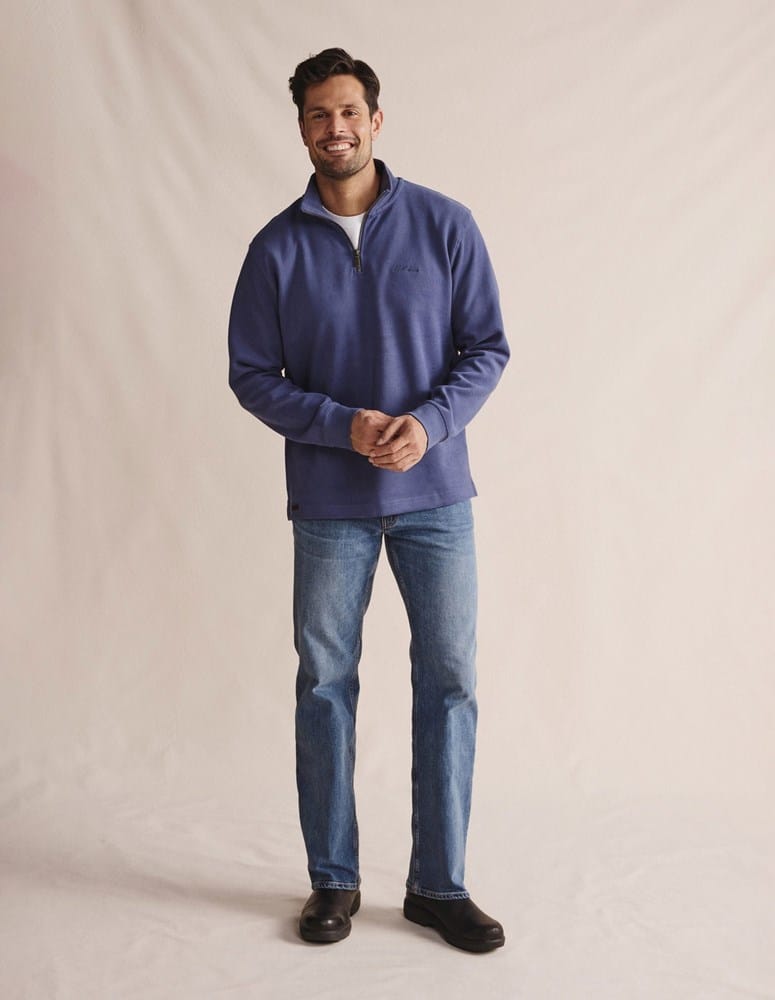 Load image into Gallery viewer, S.Kidman Mens Northam Quarter Zip Jumper - Lennox
